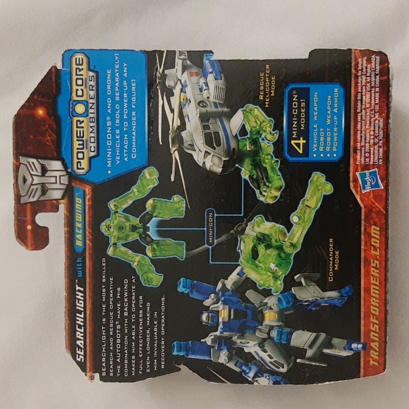 Transformers Power Core Combiners Searchlight with Backwind, 2 Pack SEALED - Picture 4 of 15